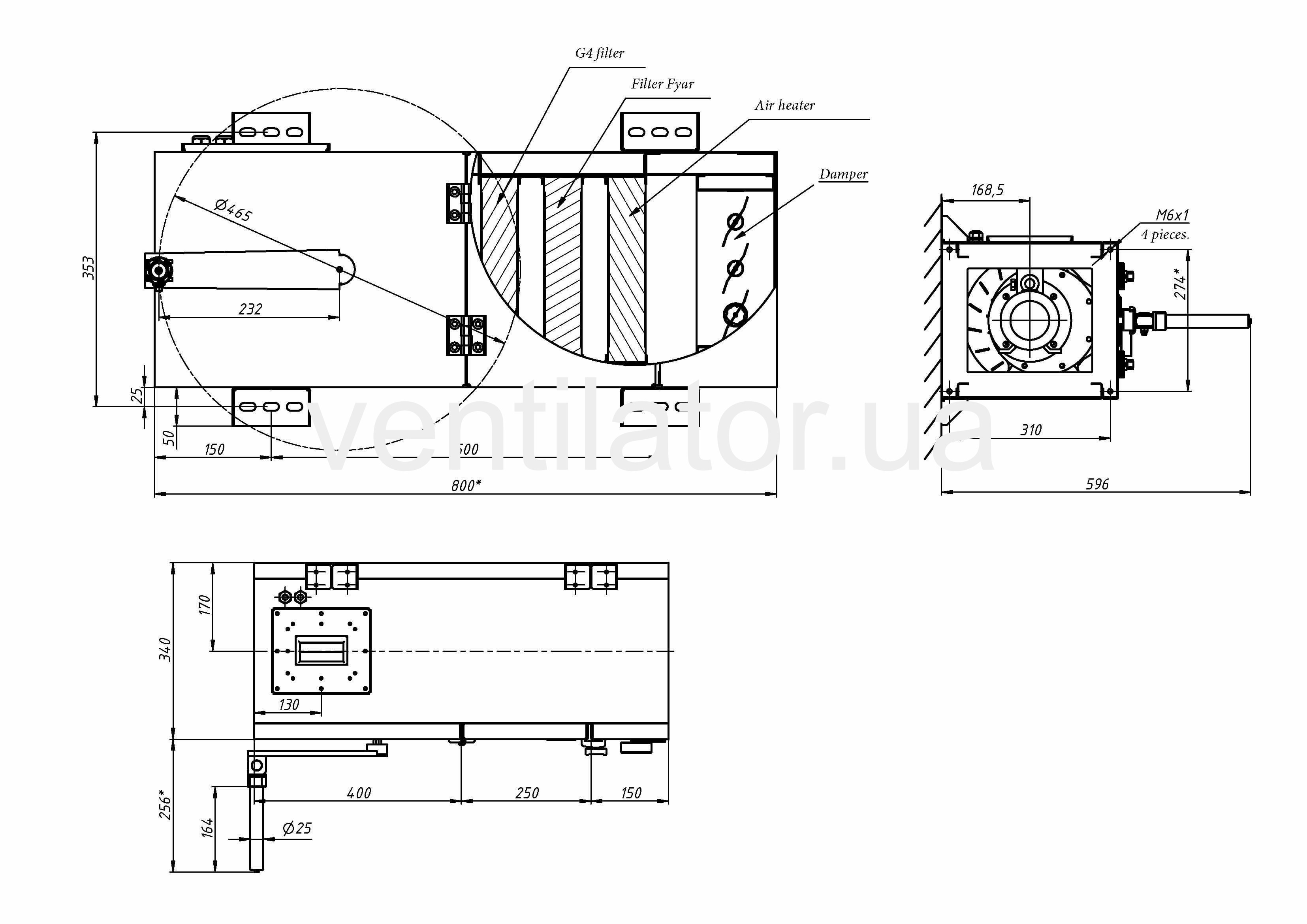 MeVUS 200 supply ventilation unit for shelters